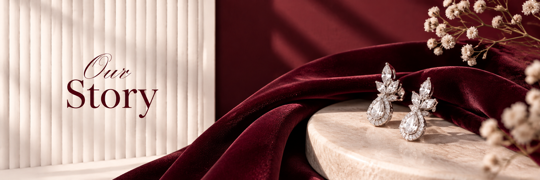 Our Story_ Burgundy Elegance
