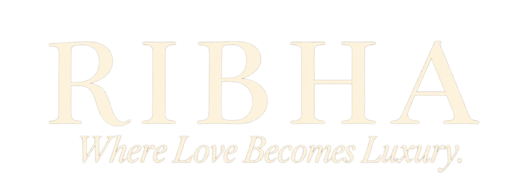 RIBHA Luxury Wordmark Logo